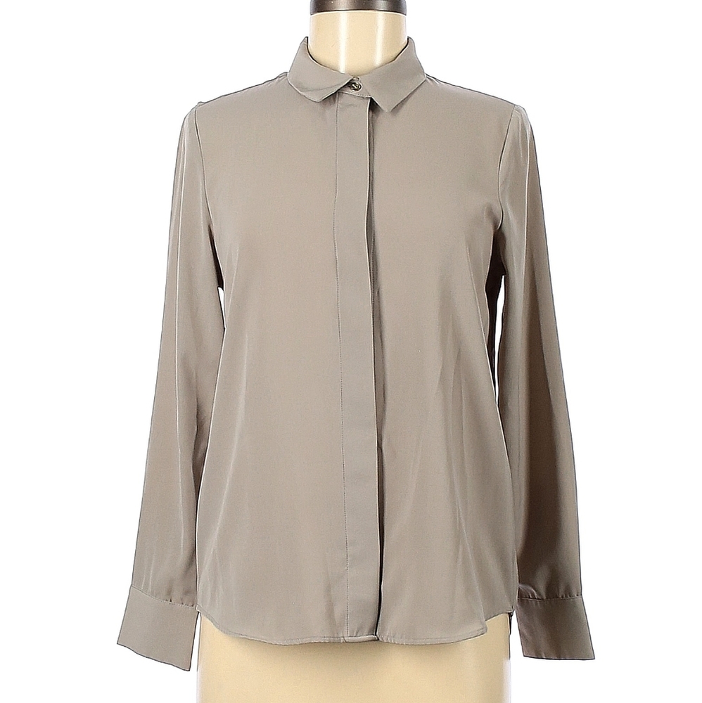H&M Light Gray Blouse size S